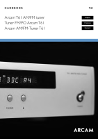 Arcam T61 - Owners Manual